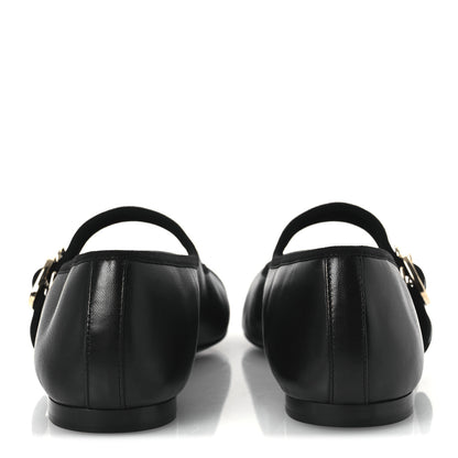 Chanel Lambskin Mary Jane Flats 37.5 Black 5 of 11