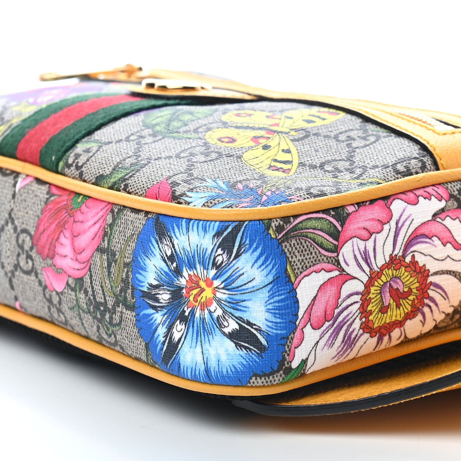 Gucci GG Supreme Monogram Flora Medium Ophidia Belt Bag Beige Multicolor Crop 8 of 8