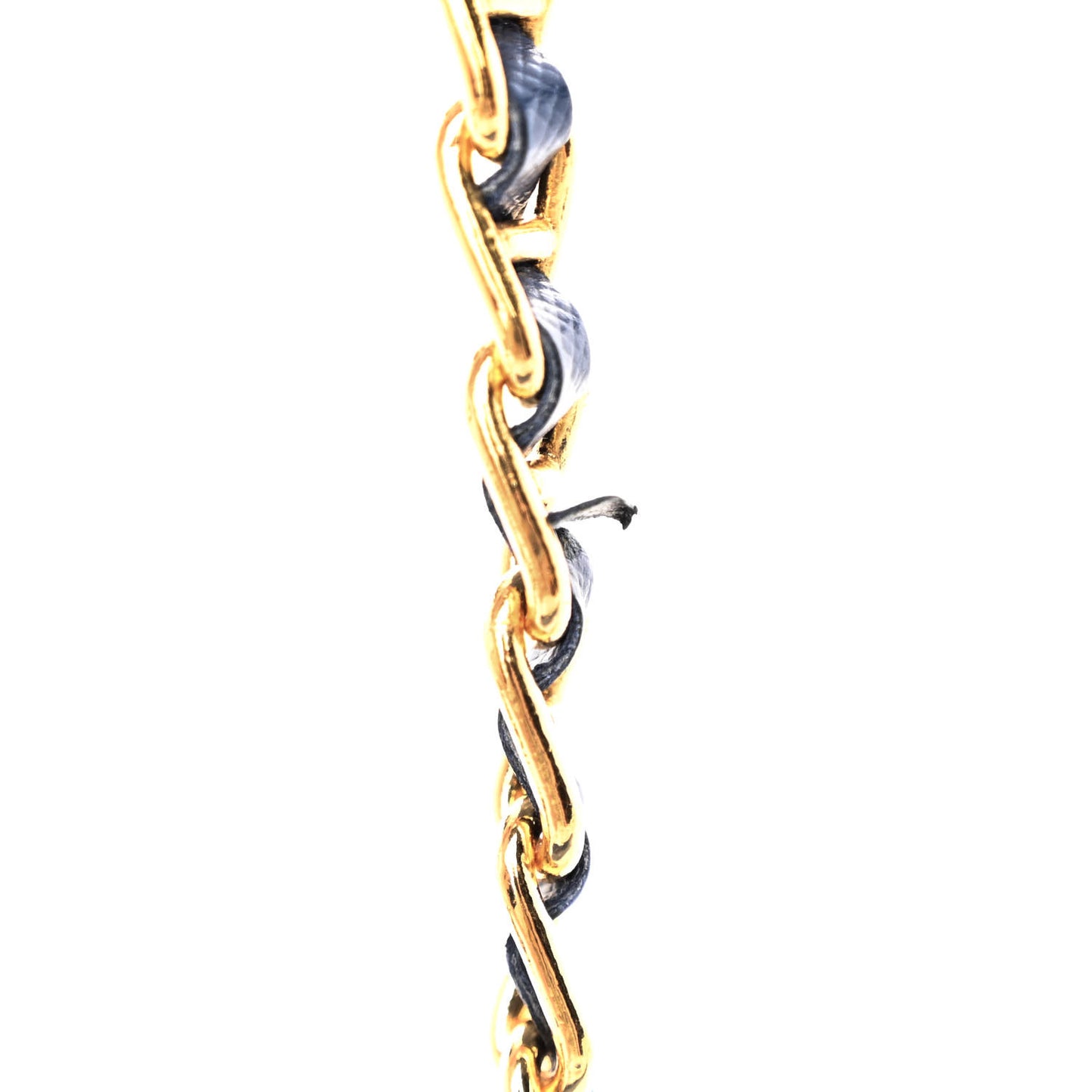 Saffiano Metal Oro Chain Wallet Bleuette