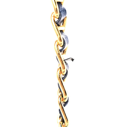 Prada Saffiano Metal Oro Chain Wallet Bleuette 9 of 9