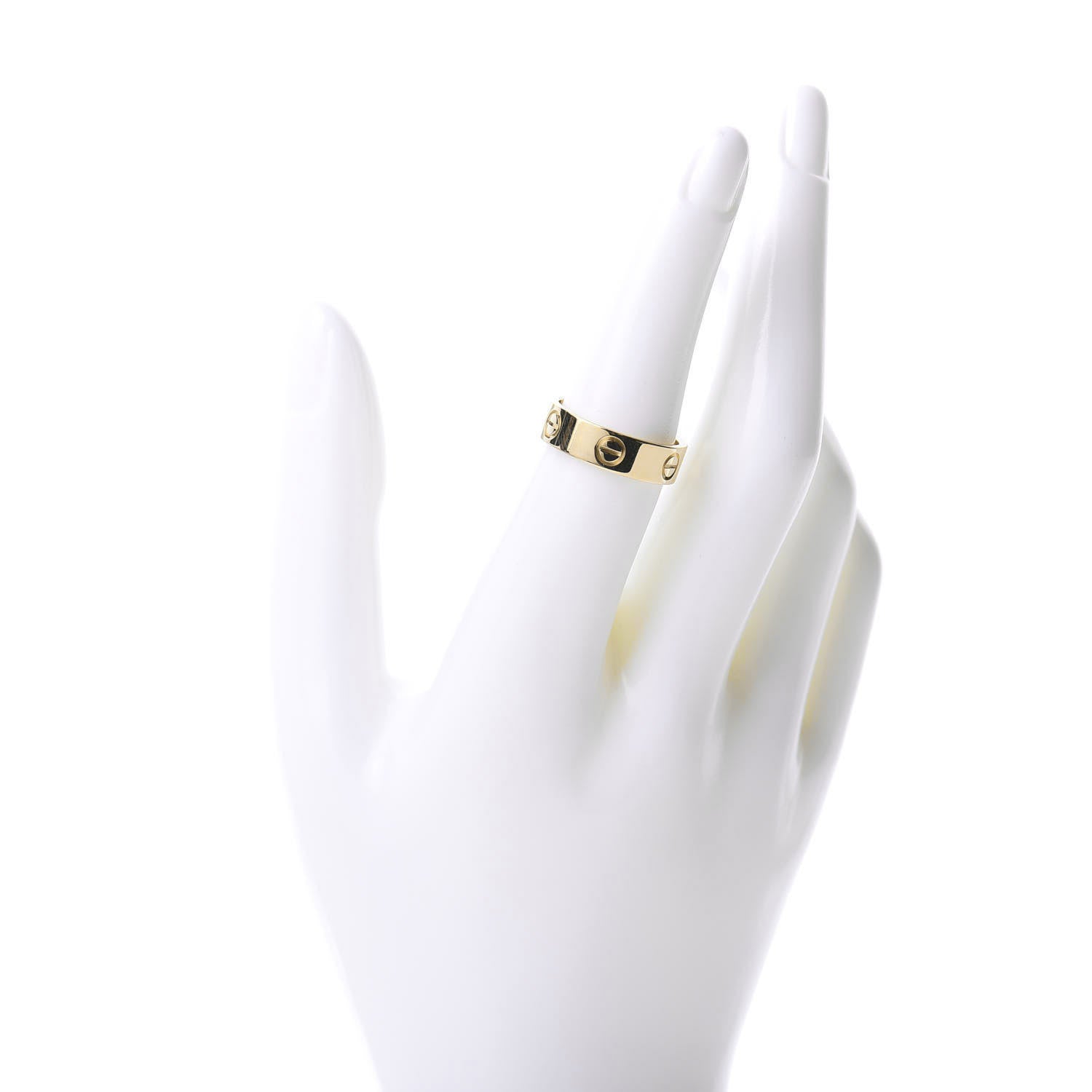 Cartier 18K Yellow Gold 5.5mm LOVE Ring 54 6.75 2 of 6