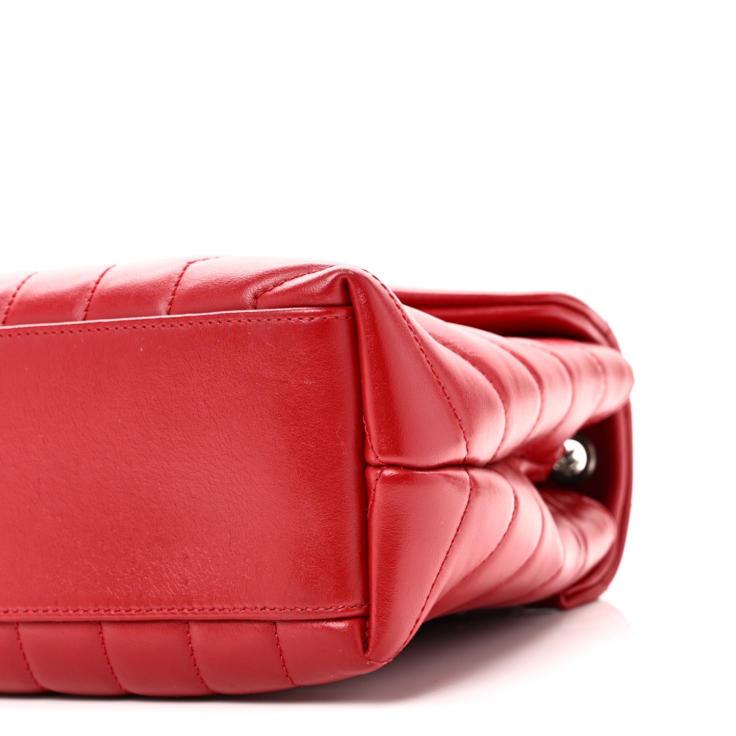 Saint Laurent Calfskin Y Quilted Monogram Small Loulou Chain