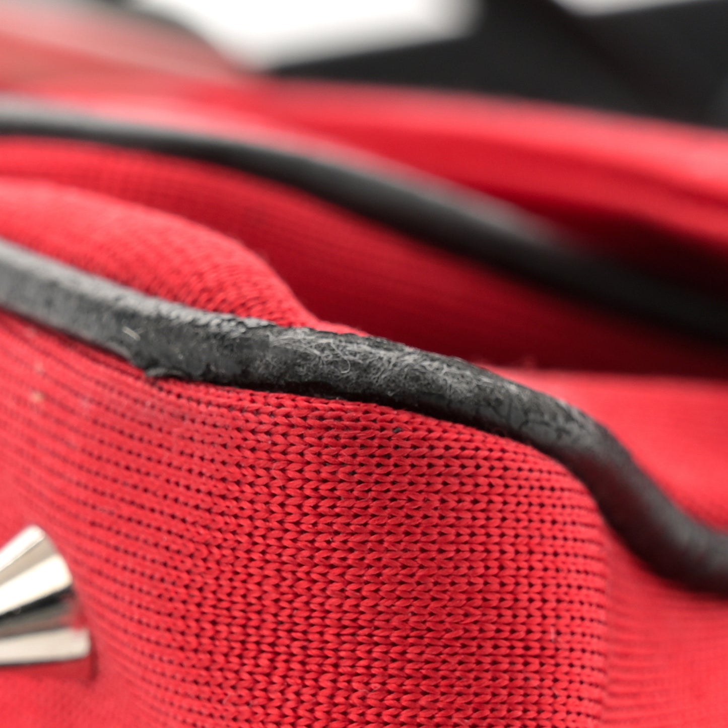 Silk Jersey Crystal Hardcore Clutch Red