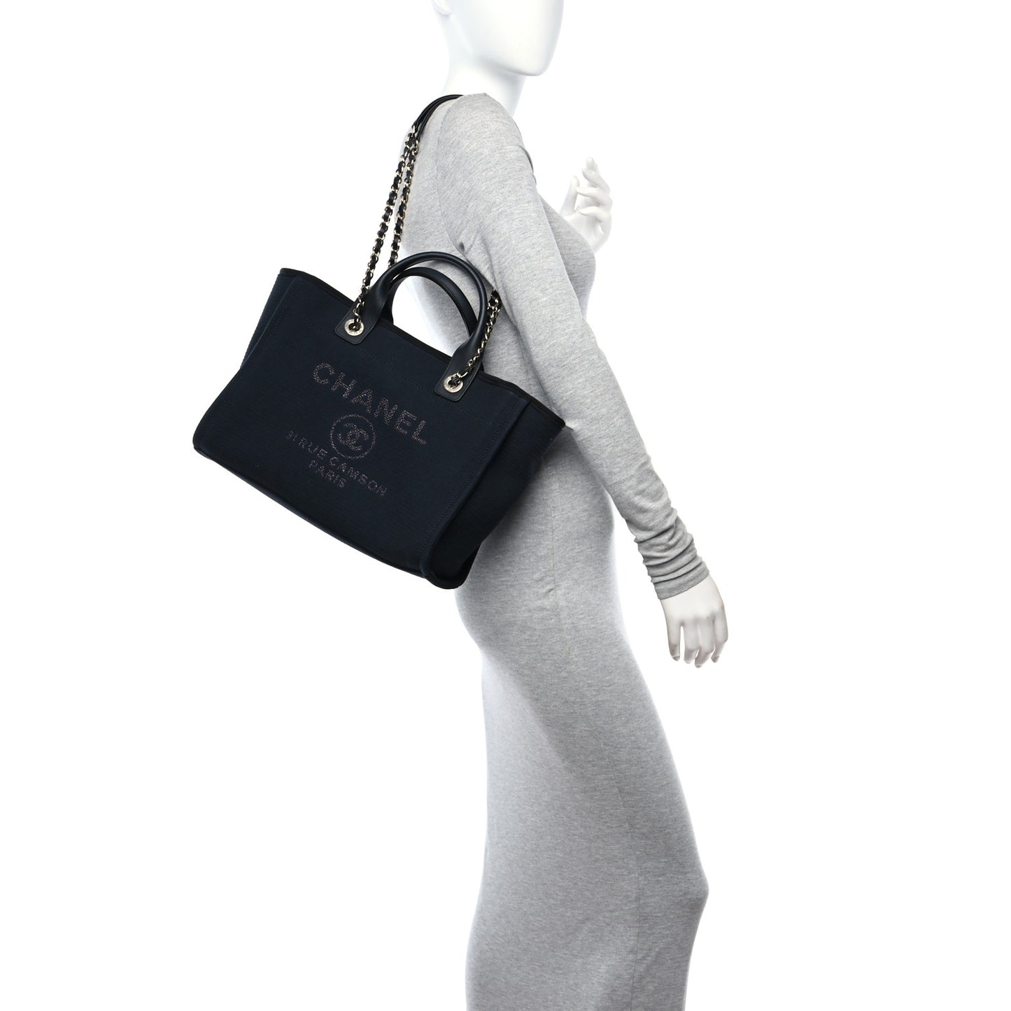 Mixed Fibers Small Deauville Tote Black