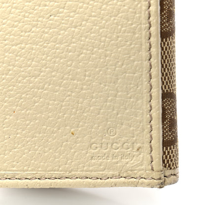 Gucci Monogram Metal Bar Continental Flap Wallet Off White 7 of 11