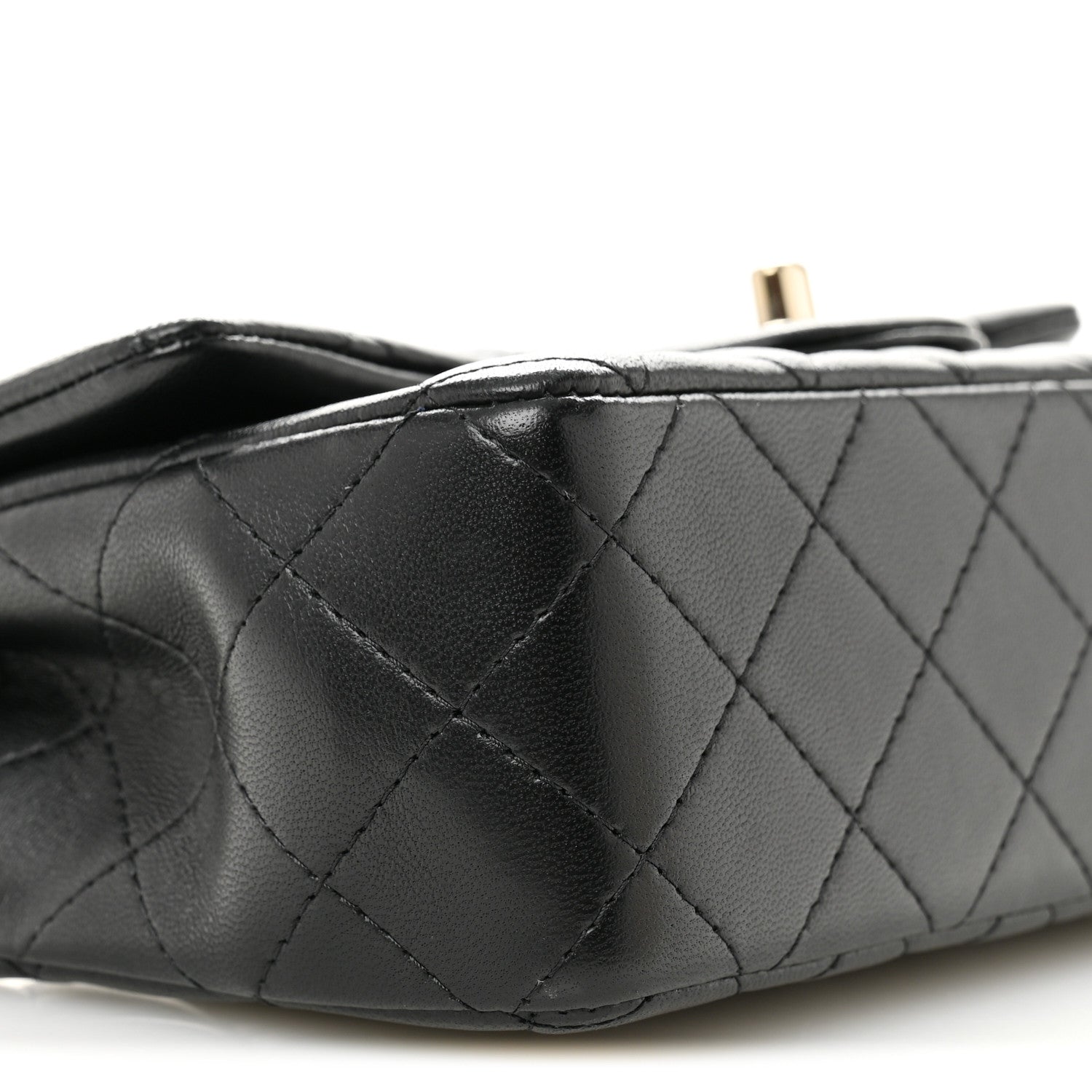 Chanel Lambskin Quilted Mini Rectangular Flap Black 9 of 14