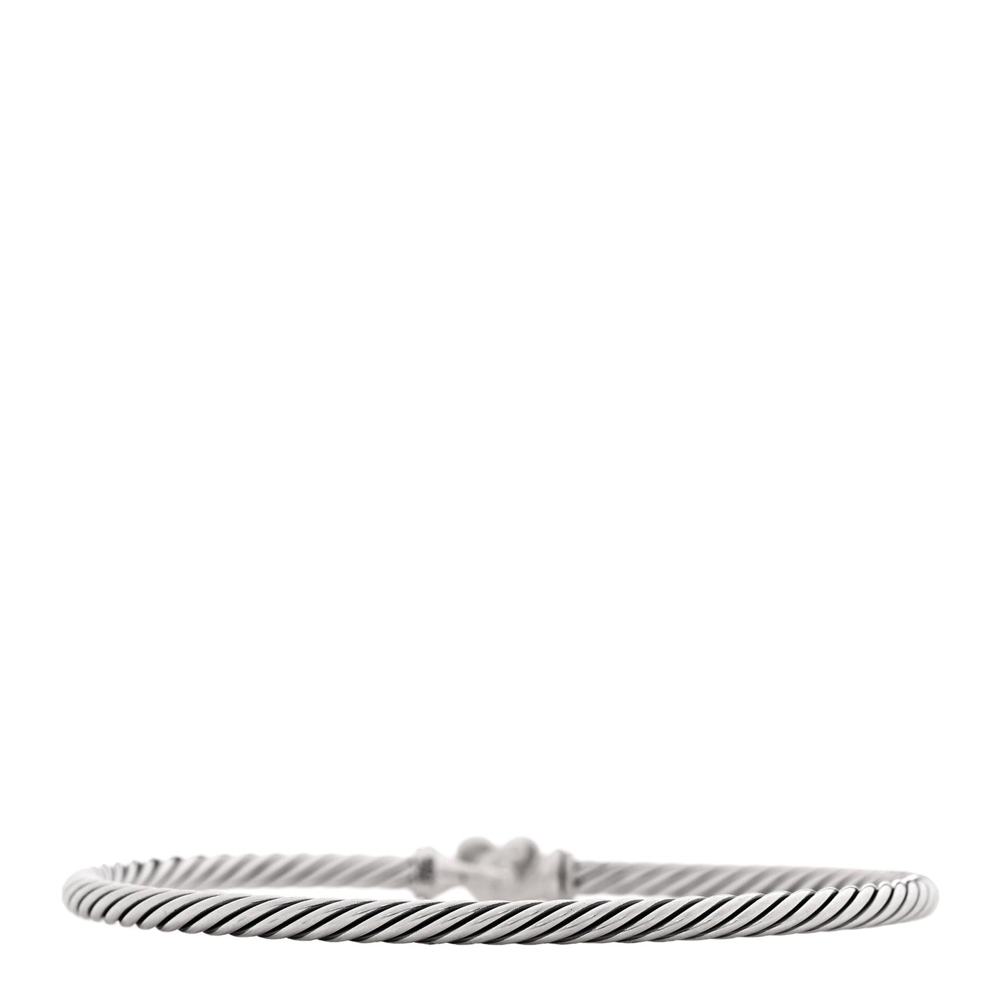 Sterling Silver Diamond Cable Collectibles Heart Bracelet