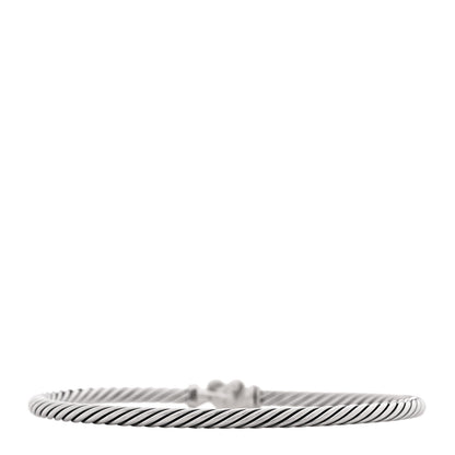 David Yurman Sterling Silver Diamond Cable Collectibles Heart Bracelet 2 of 4