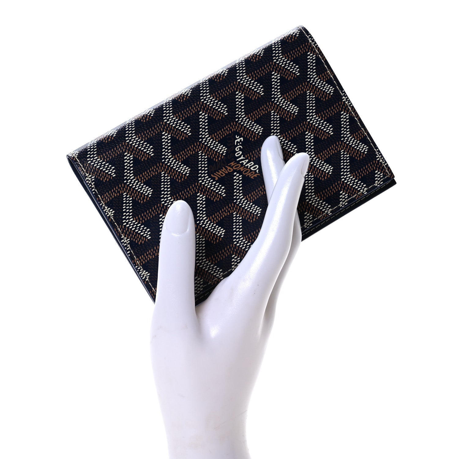 Goyard Goyardine Grenelle Passport Wallet Navy 2 of 7