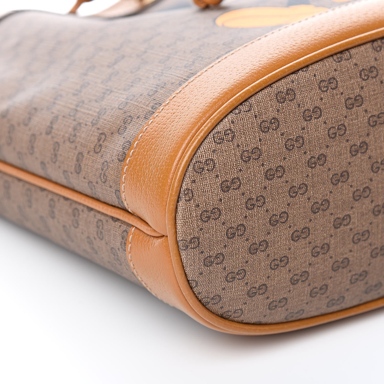 Gucci X DISNEY Mini Vintage GG Supreme Monogram Bucket Bag Beige Vintage Sun Oil 8 of 11