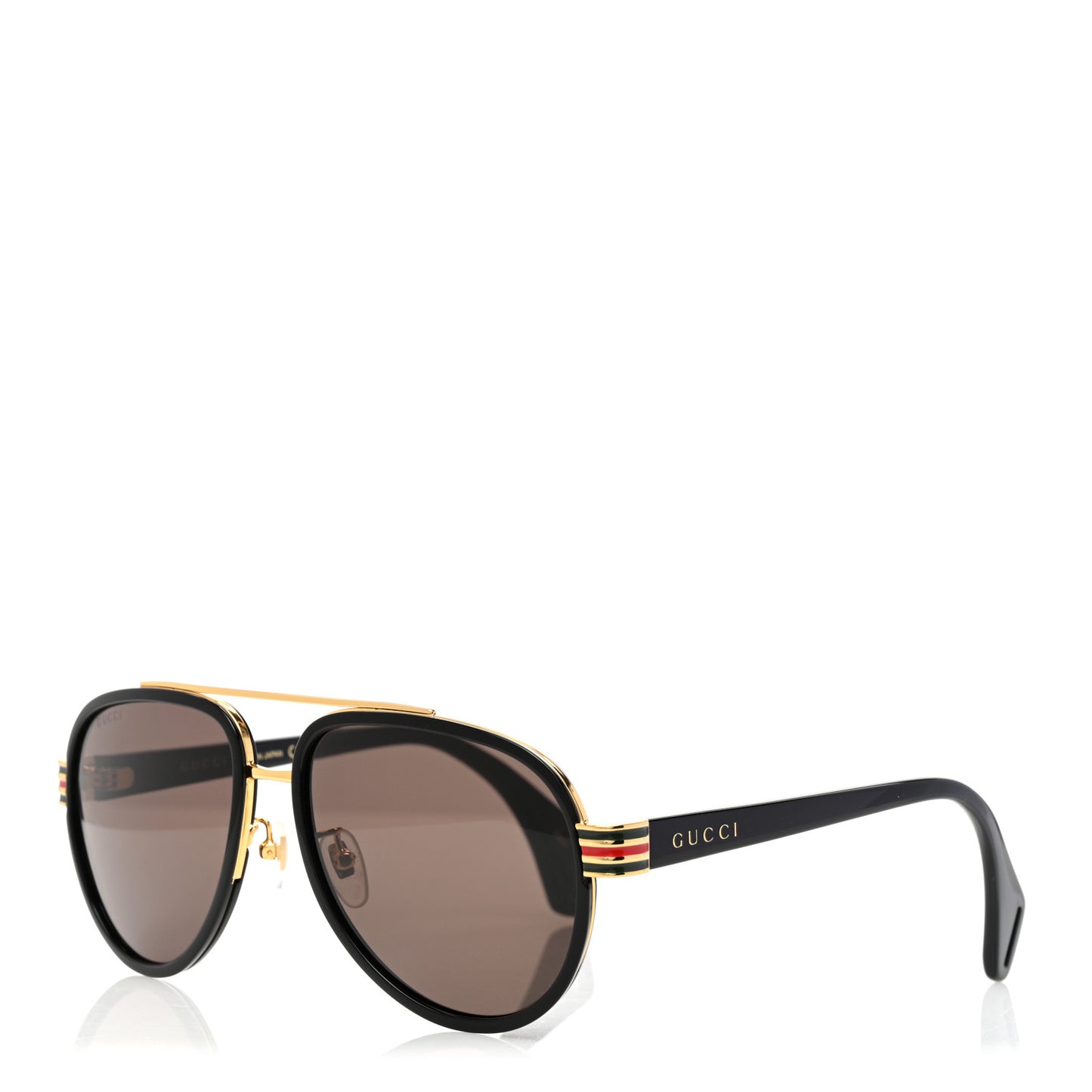 Acetate Aviator Sunglasses GG0447S Black