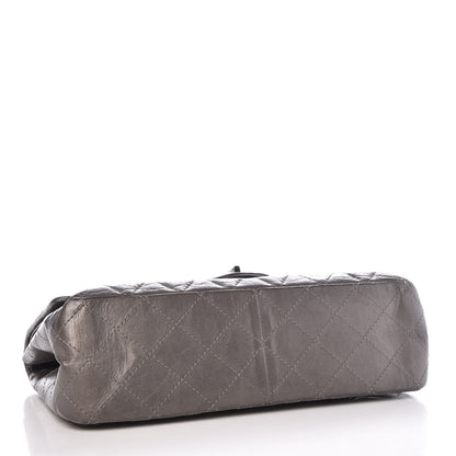 Chanel Metallic Aged Calfskin Quilted 2.55 Reissue 227 Flap Dark Silver 4 of 15