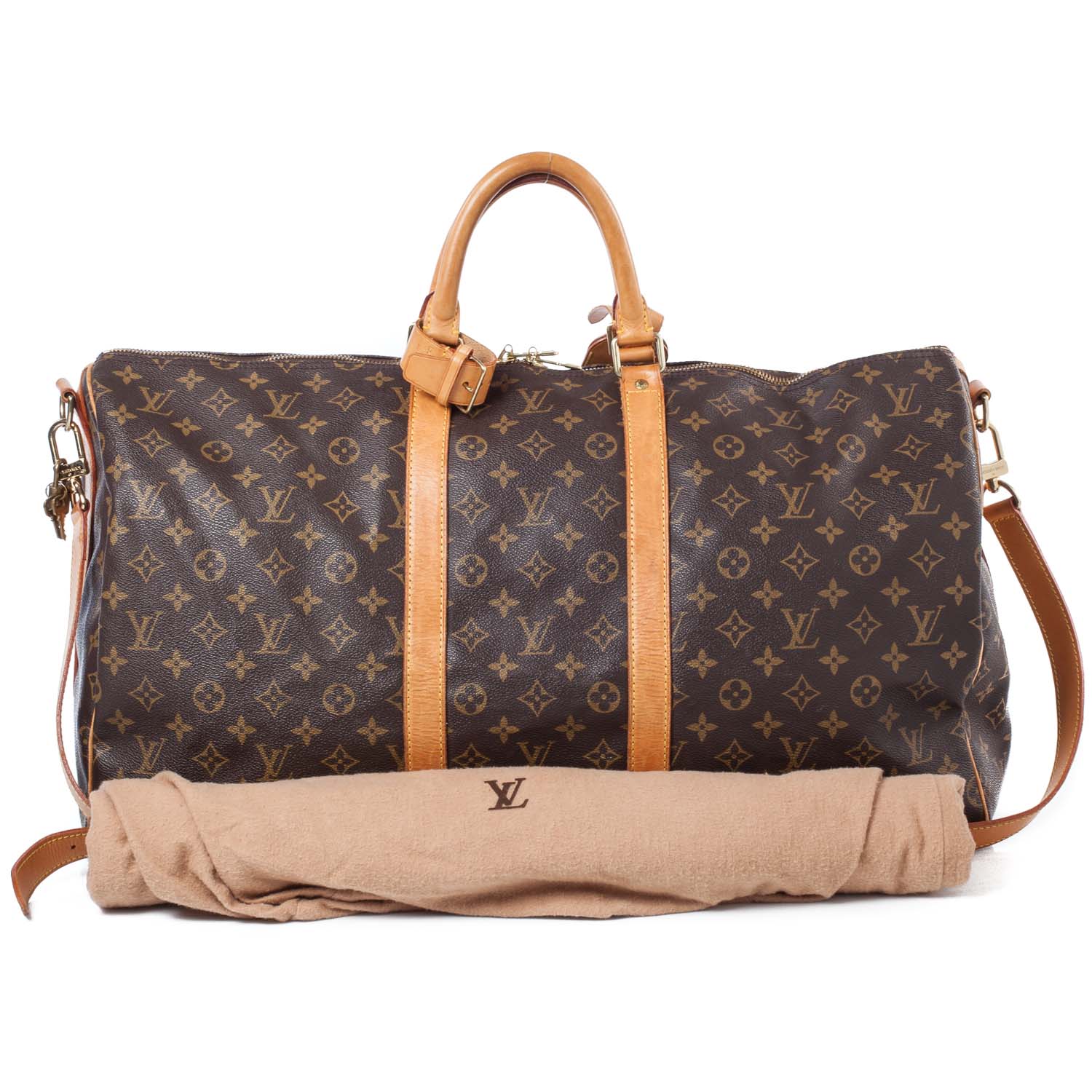 Louis Vuitton Monogram Keepall Bandouliere 55 13 of 13