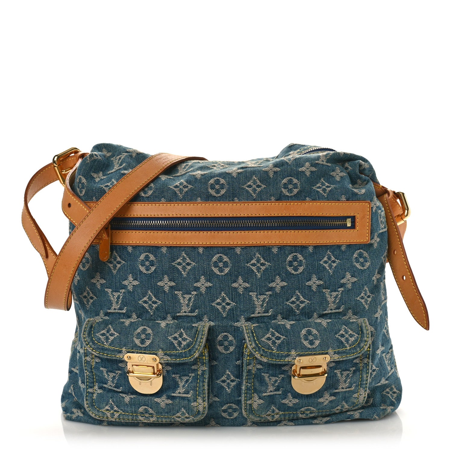 Louis Vuitton Denim Baggy GM Blue 1 of 9