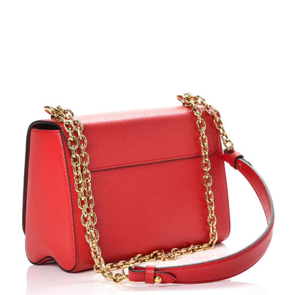 Louis Vuitton Epi Blooming Flowers Twist Shoulder Bag MM Coquelicot 3 of 7