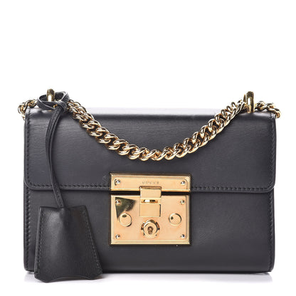 Gucci Calfskin Small Padlock Shoulder Bag Black 1 of 11