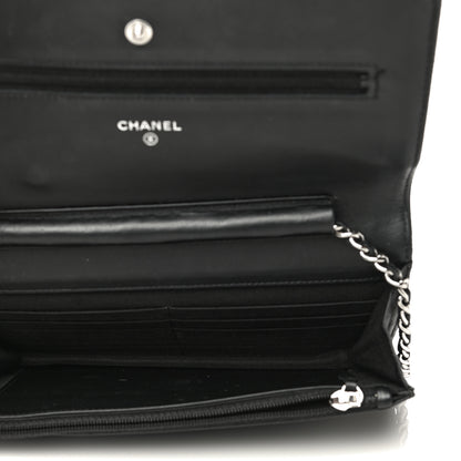 Chanel Caviar Timeless CC Wallet On Chain WOC Black 5 of 17