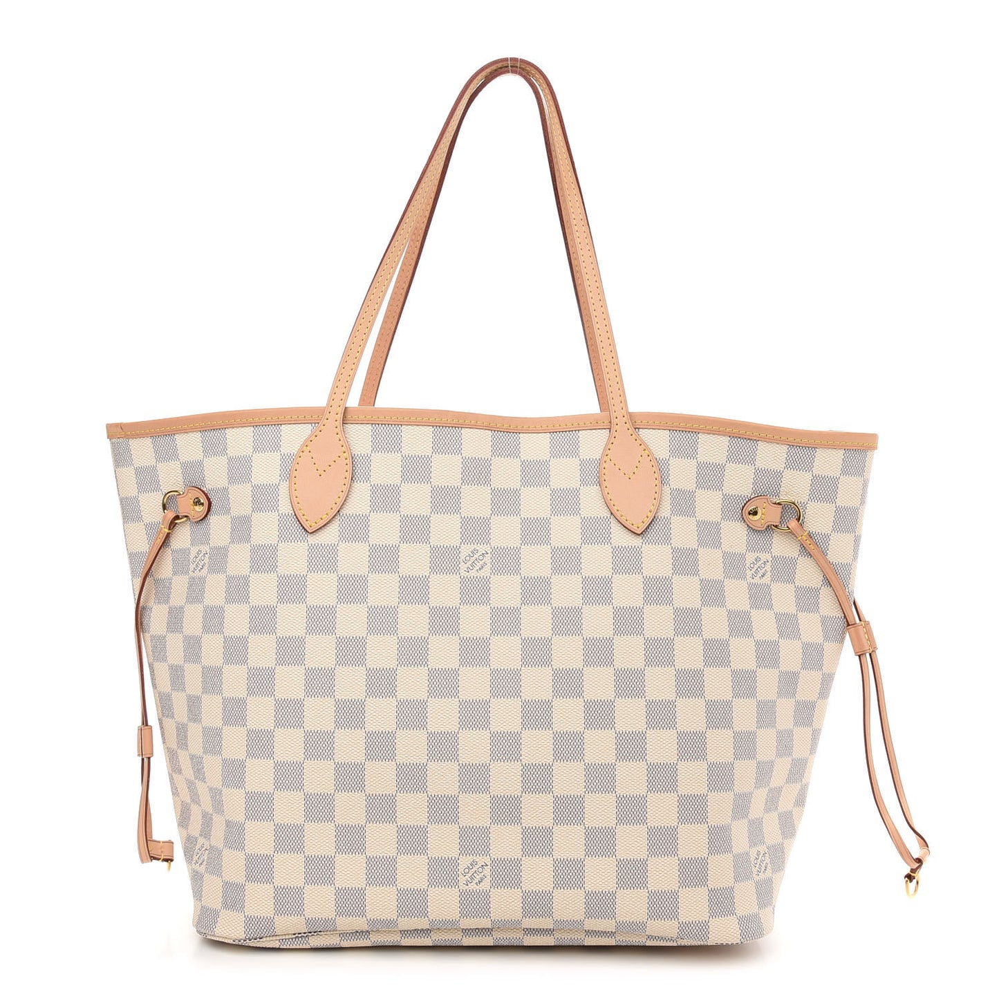 Damier Azur Neo Neverfull MM Rose Ballerine