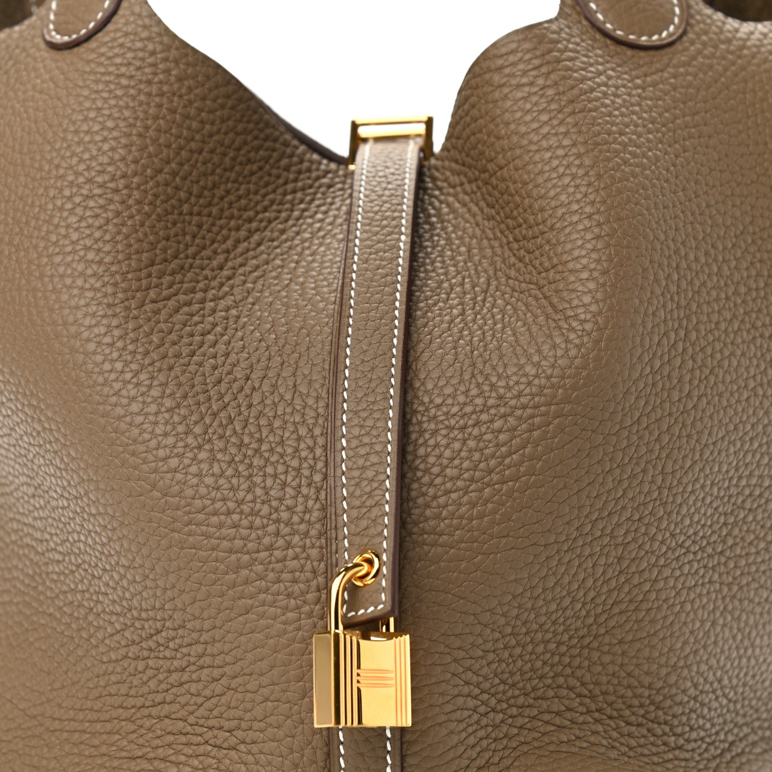 Hermes Taurillon Clemence Picotin Lock 22 MM Etoupe 8 of 11