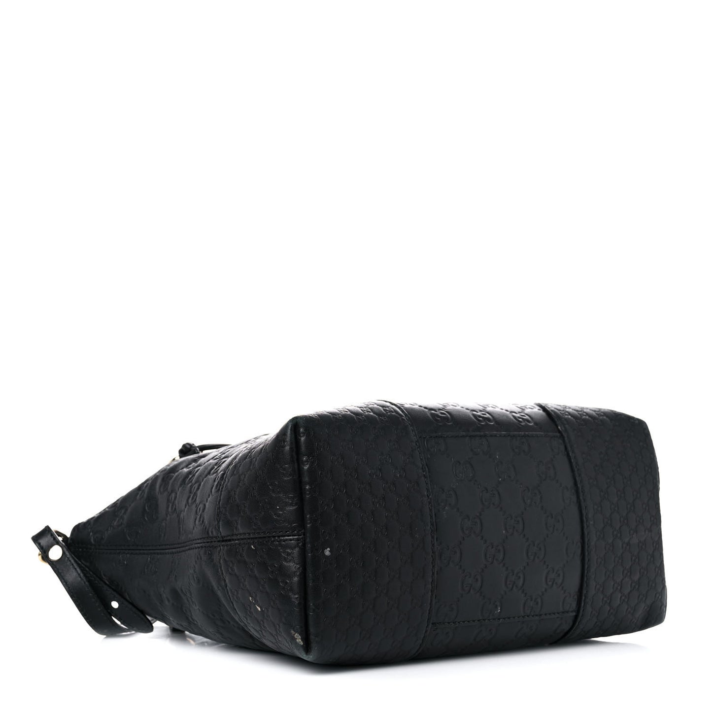Guccissima Medium Bree Foldover Tote Black