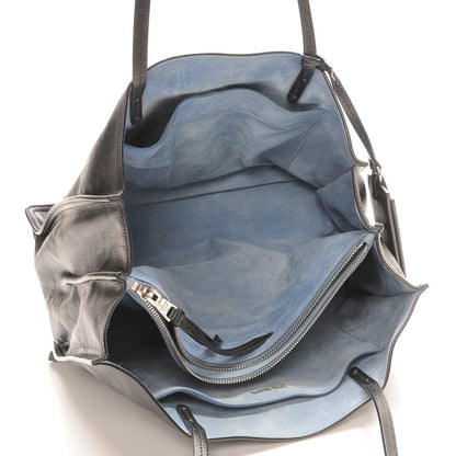 Prada Glace Calf Etiquette Shopping Bag Black Astrale 5 of 7