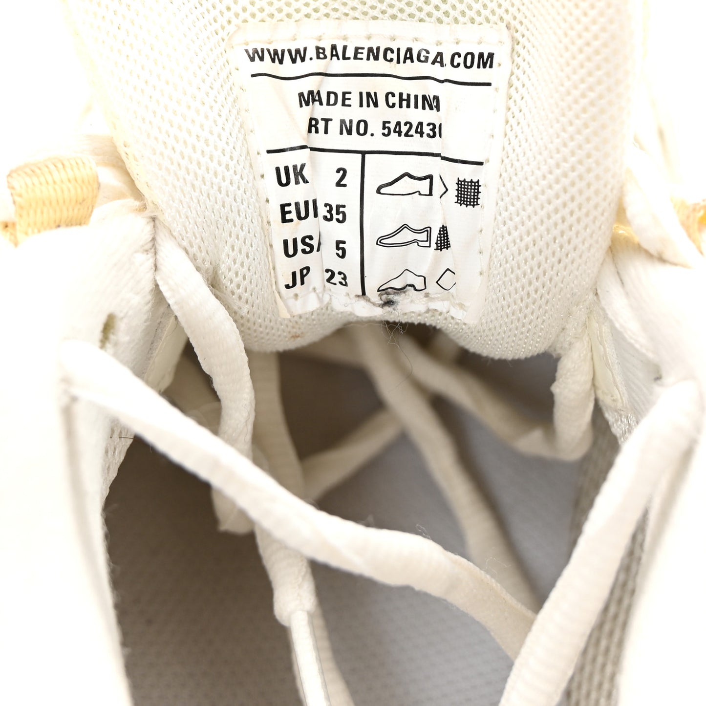 Mesh Nubuck Effect Fabric Glow in the Dark Womens Track Sneakers 35 White