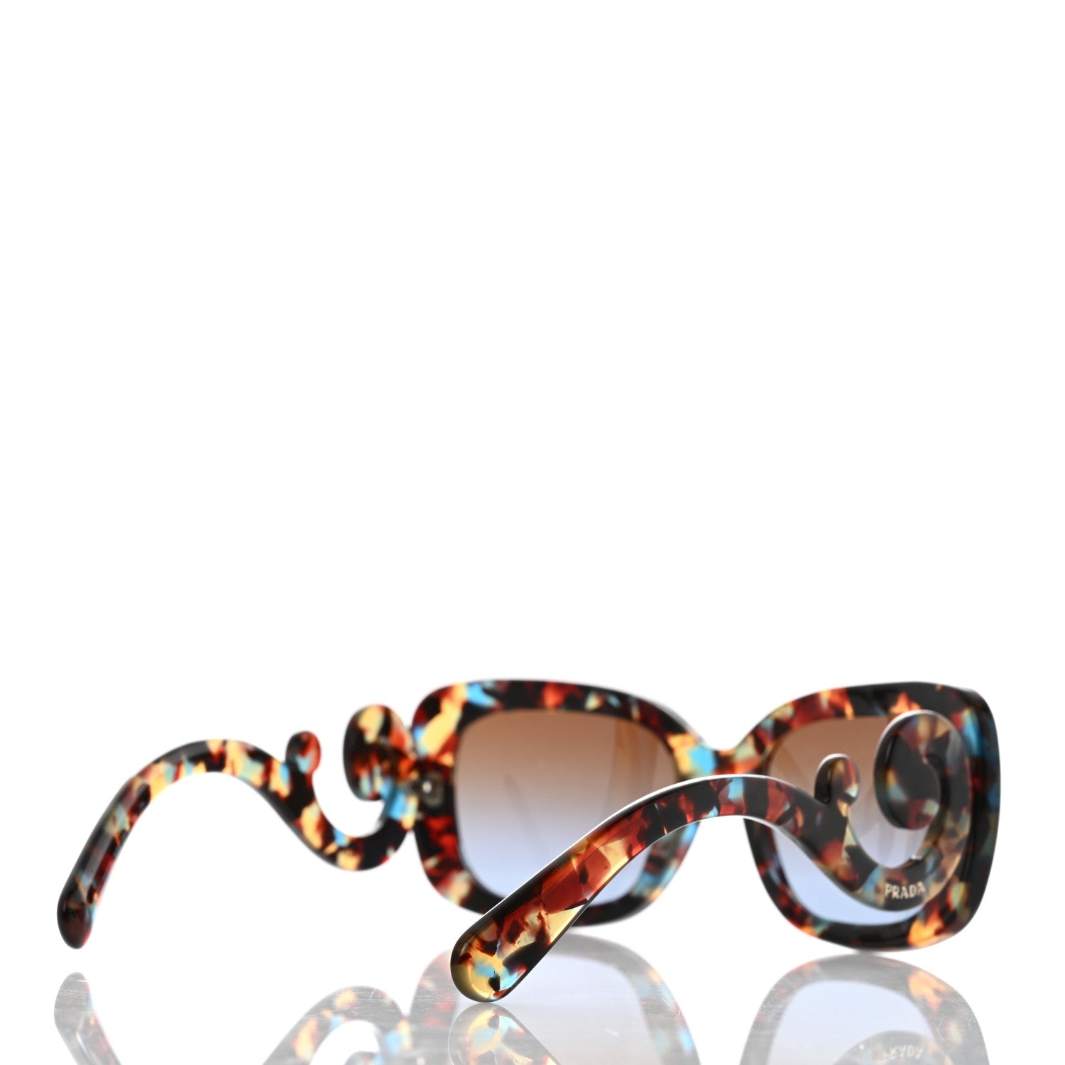 Prada Baroque Sunglasses Tortoise Blue 4 of 8