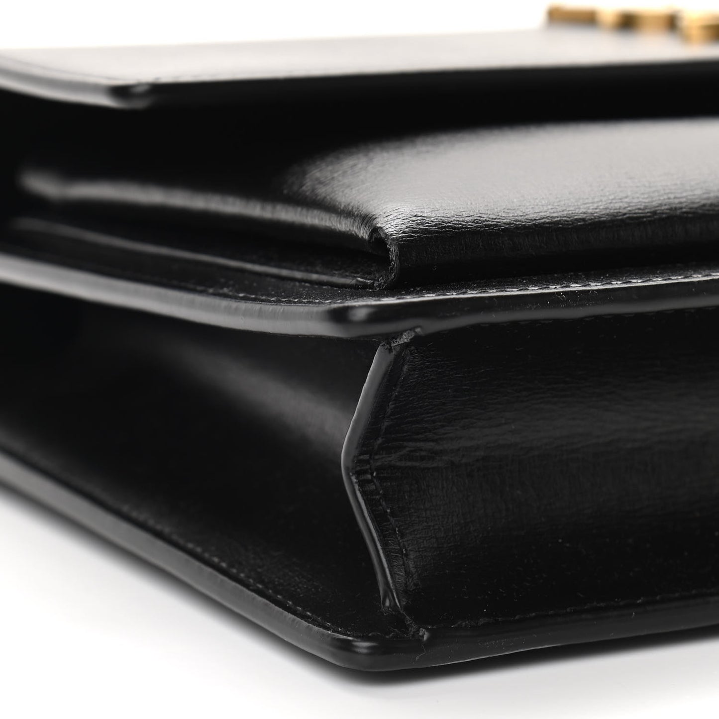 Calfskin Monogram Sunset Chain Wallet Black