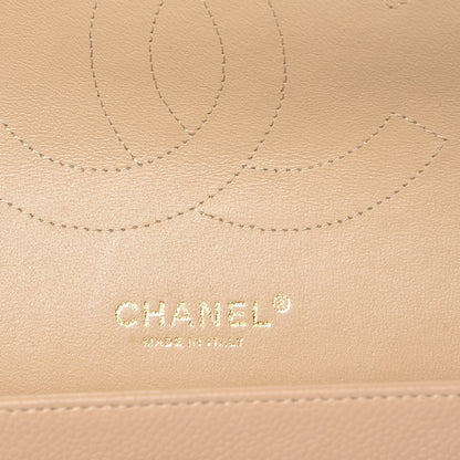 Chanel Caviar Quilted Jumbo Double Flap Beige Clair 9 of 10