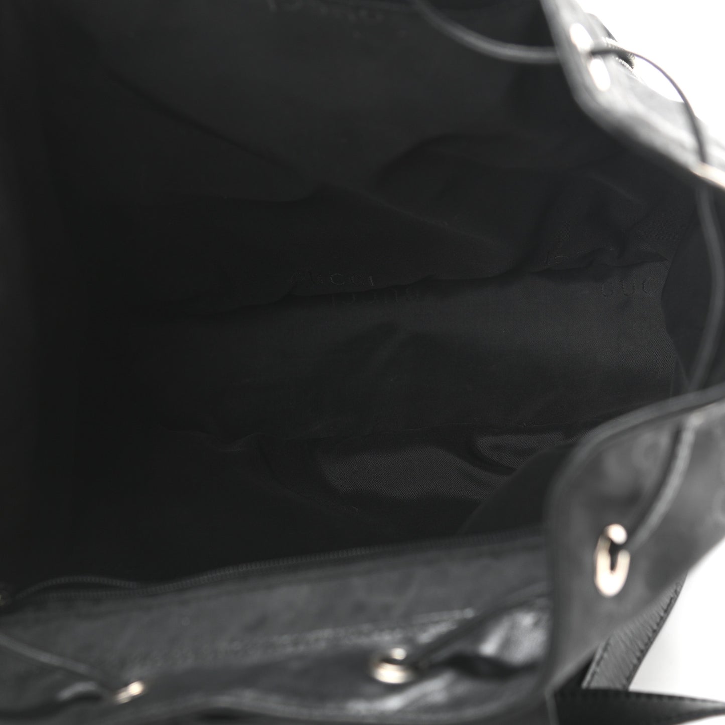 Nylon Monogram Backpack Black