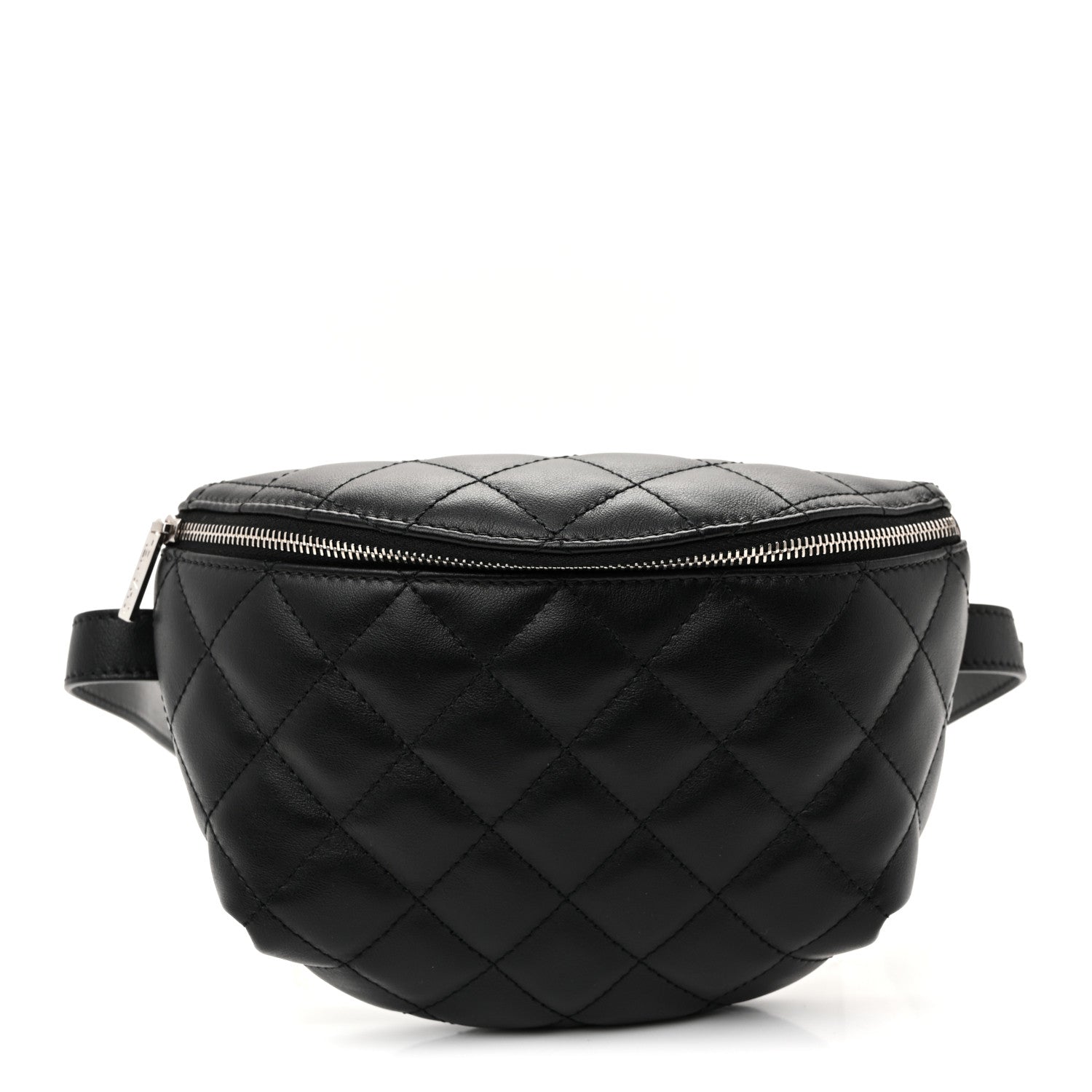 Chanel Calfskin Quilted Uniform Waist Belt Bag Black 1 of 10