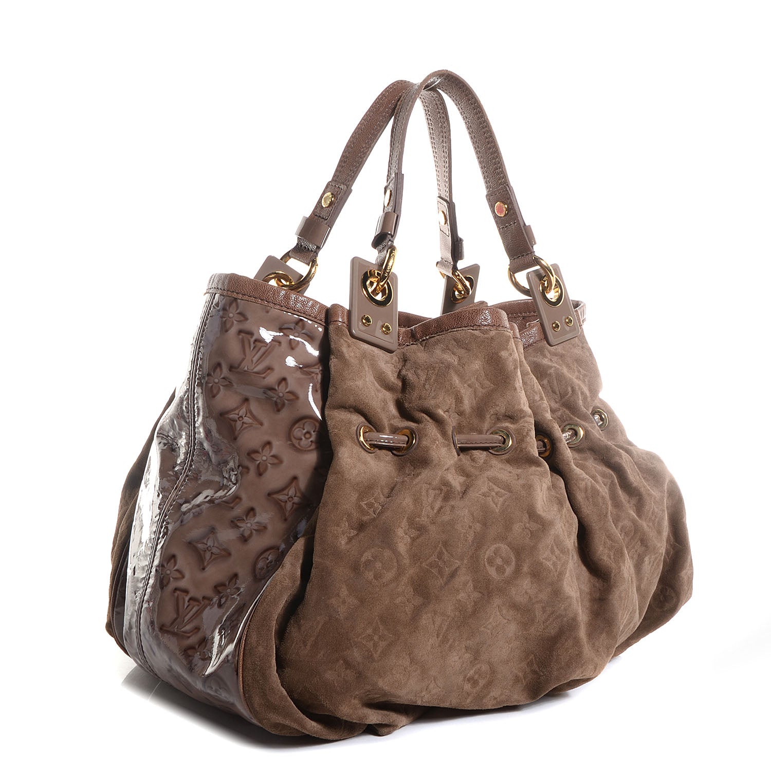 Louis Vuitton Suede Patent Monogram Irene Brown 3 of 7