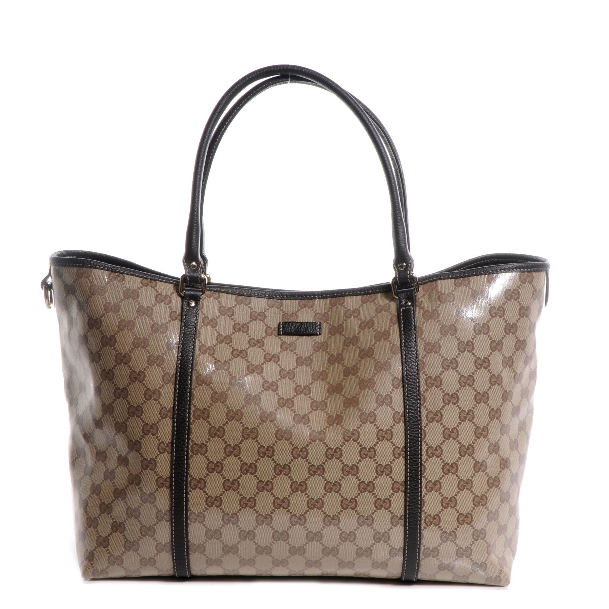 Gucci Crystal Monogram Large Joy Tote Beige Ebony Testa di Moro 1 of 8