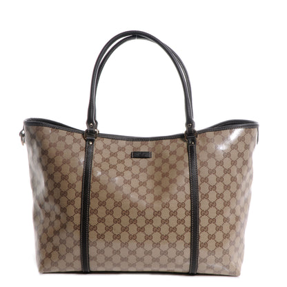 Gucci Crystal Monogram Large Joy Tote Beige Ebony Testa di Moro 1 of 8