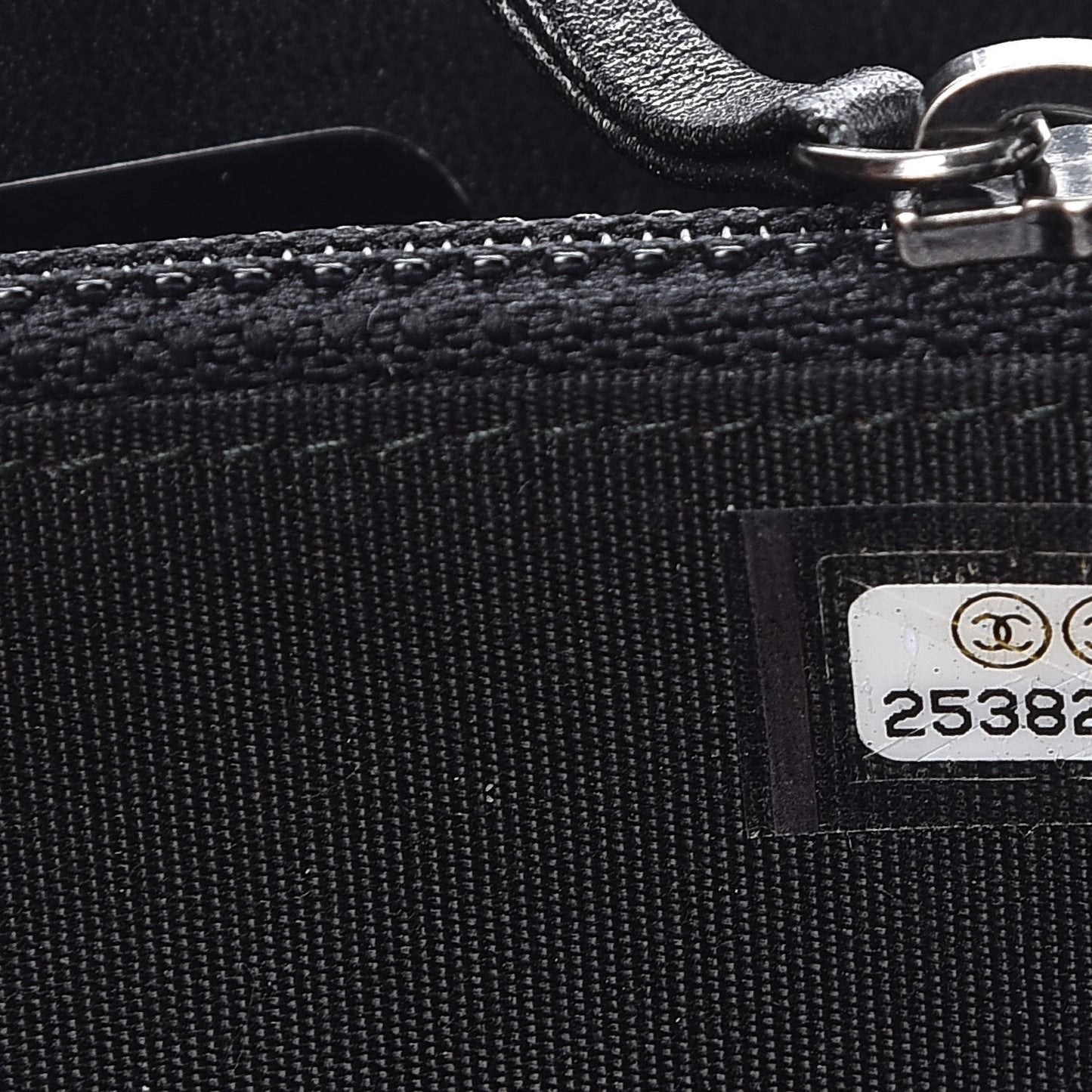 Caviar Quilted Small Boy Zip Around Wallet Black