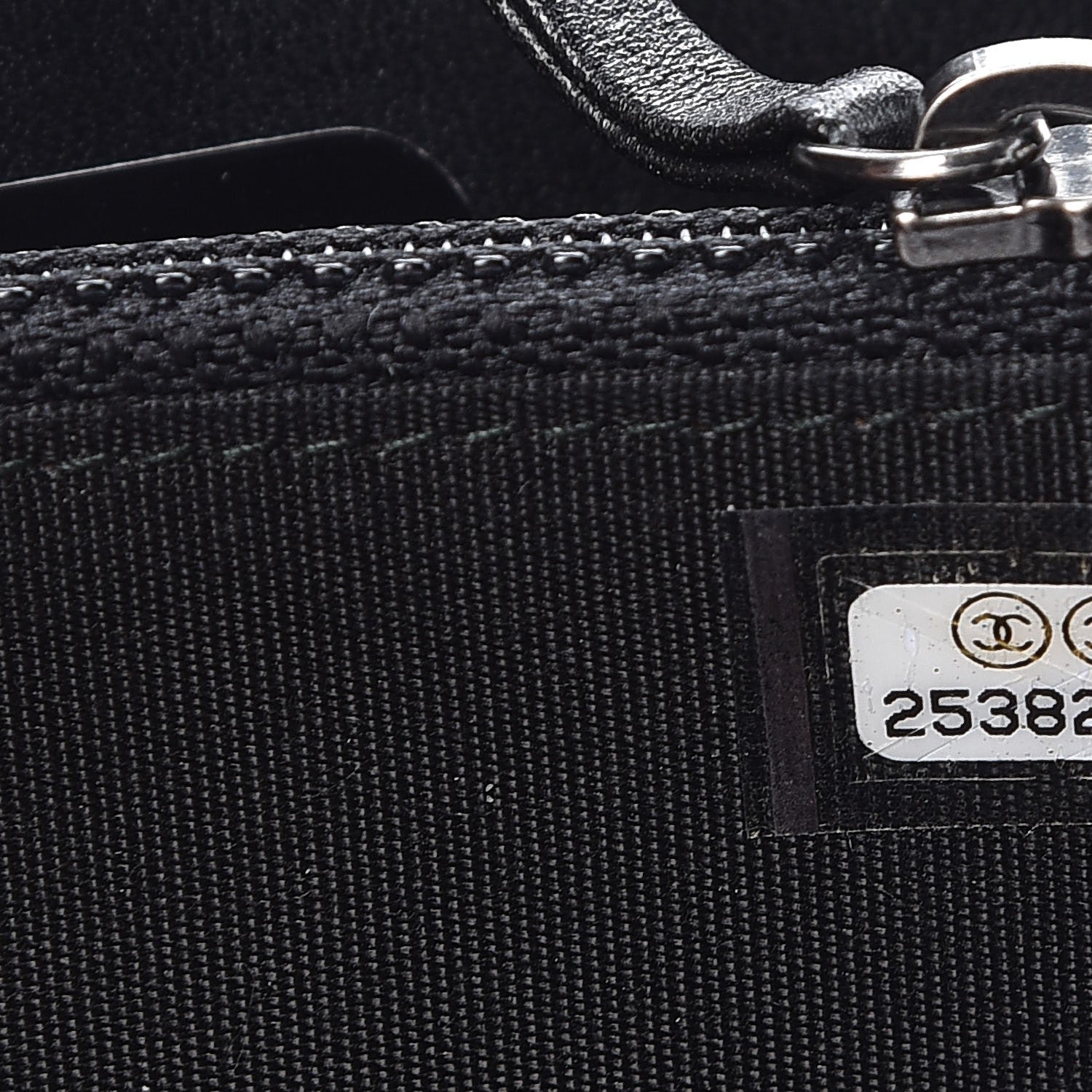 Chanel Caviar Quilted Small Boy Zip Around Wallet Black 8 of 9