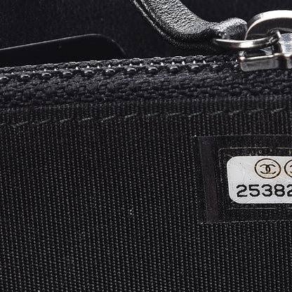 Chanel Caviar Quilted Small Boy Zip Around Wallet Black 8 of 9