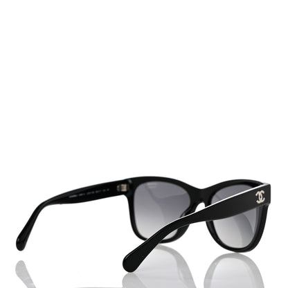 Chanel Acetate Polarized Square CC Sunglasses 5380 Black 4 of 8