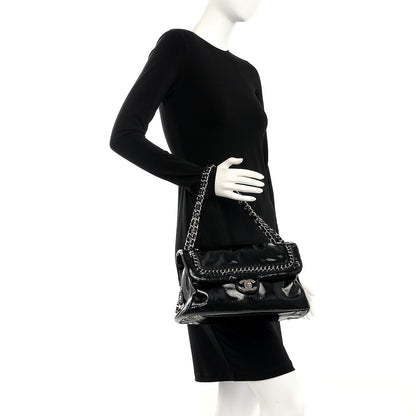 Chanel Patent Luxe Ligne Large Flap Black 2 of 9