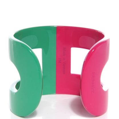 Hermes Lacquered Wood Ano Bracelet PM Intense Green Azalea 4 of 4