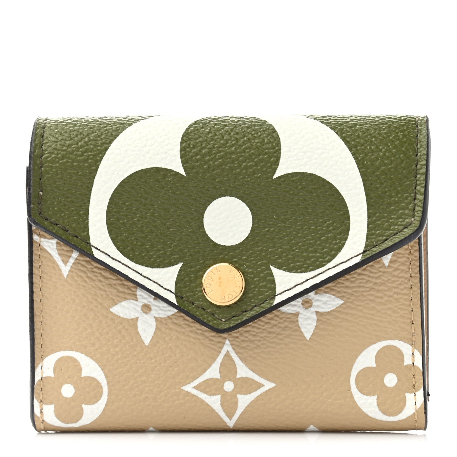 Louis Vuitton Monogram Giant Zoe Wallet Kaki 1 of 7