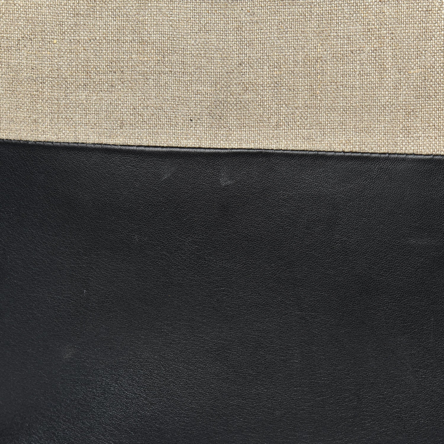 Celine Canvas Lambskin Vertical Bi-Color Cabas Black 11 of 12