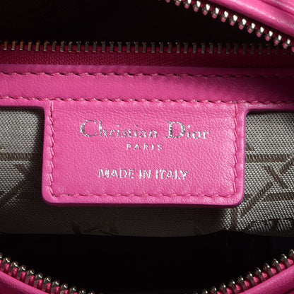 Christian Dior Lambskin Cannage Medium Lady Dior Pink 5 of 7
