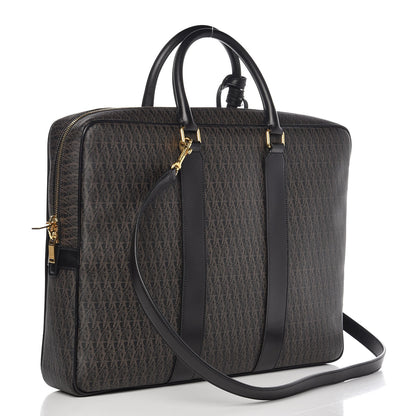Saint Laurent Toile Classic Monogram Flat Briefcase Black 4 of 8