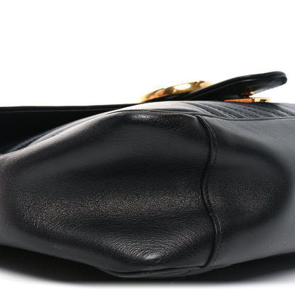 Gucci Calfskin Matelasse Large GG Marmont Shoulder Bag Black 9 of 10