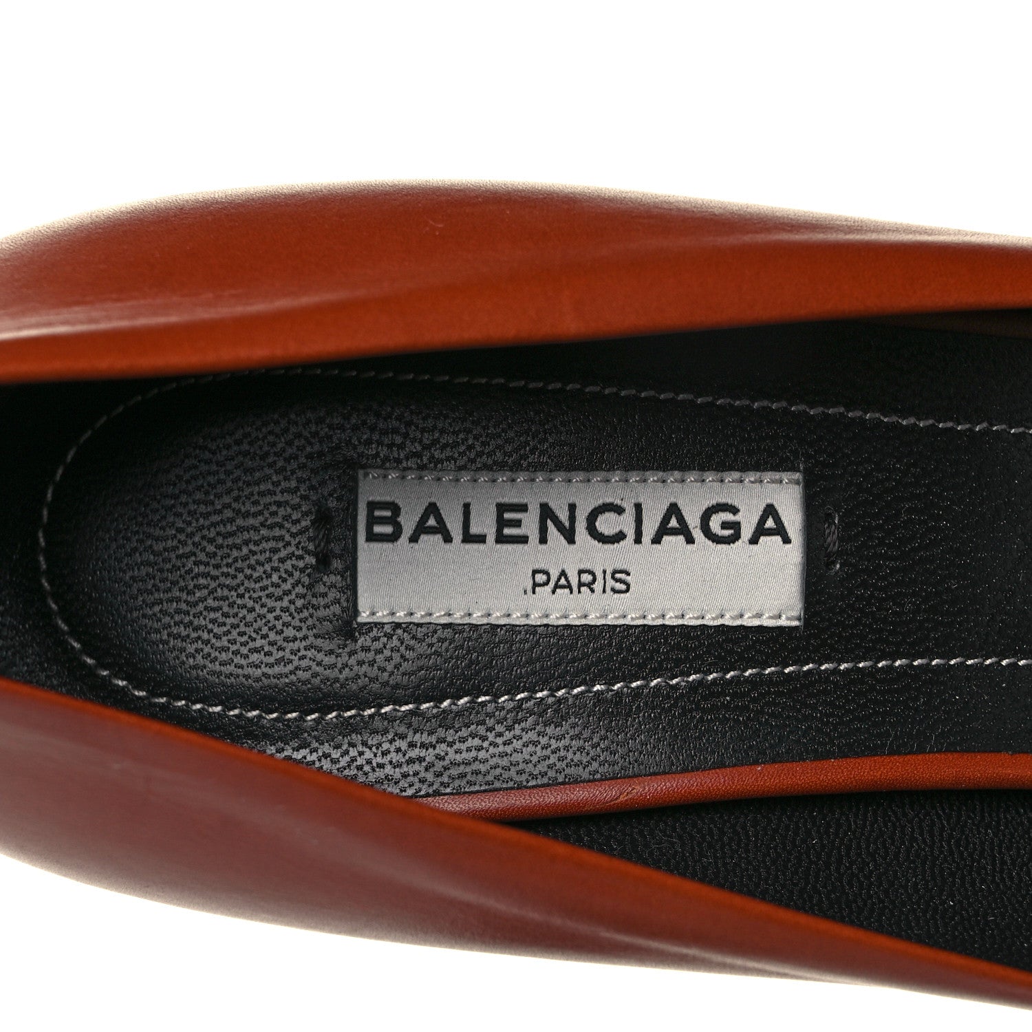 Balenciaga Calfskin Bistrot Pumps 38 Marron Fauve 7 of 10