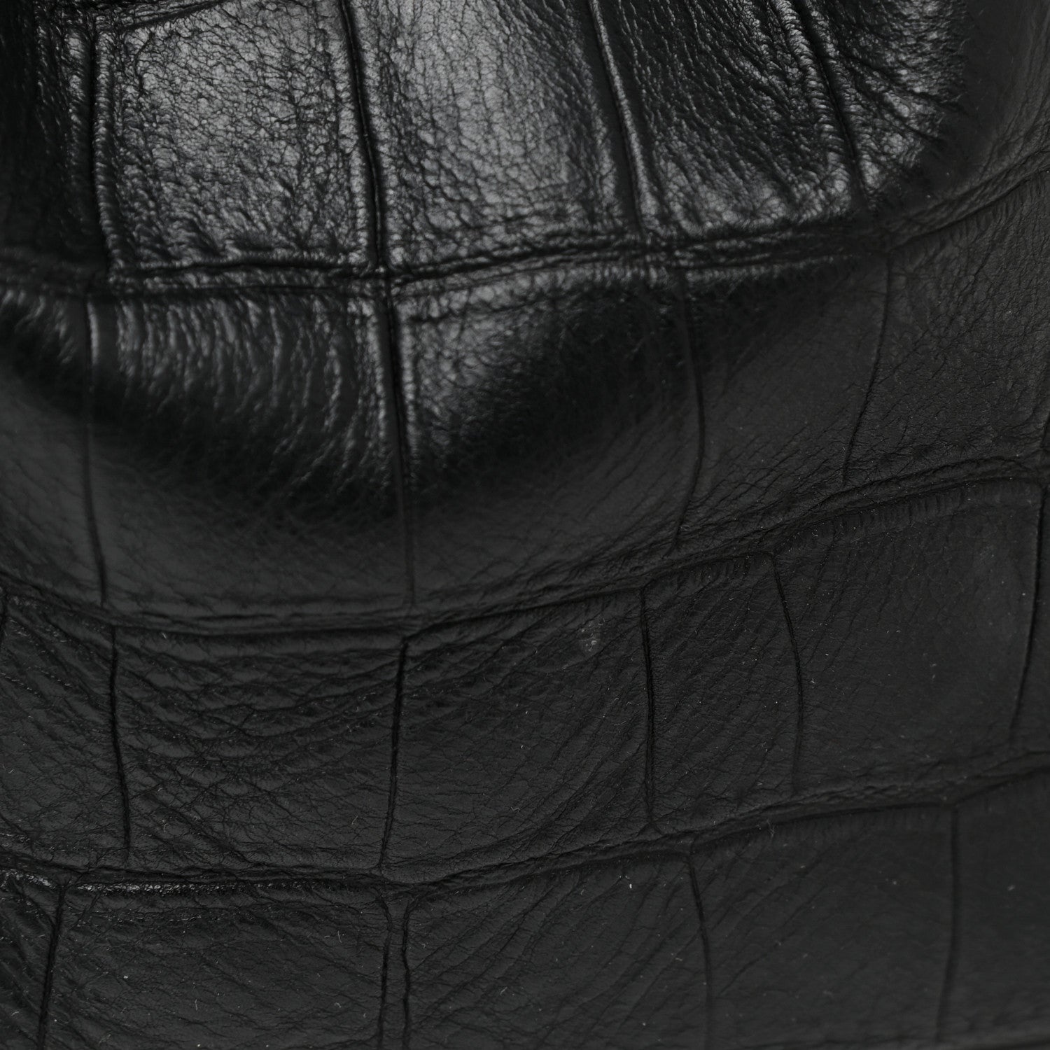 Celine Crocodile Embossed CELINE Calfskin Crocodile Embossed Medium Phantom Luggage Black Medium Phantom Luggage Black 13 of 16