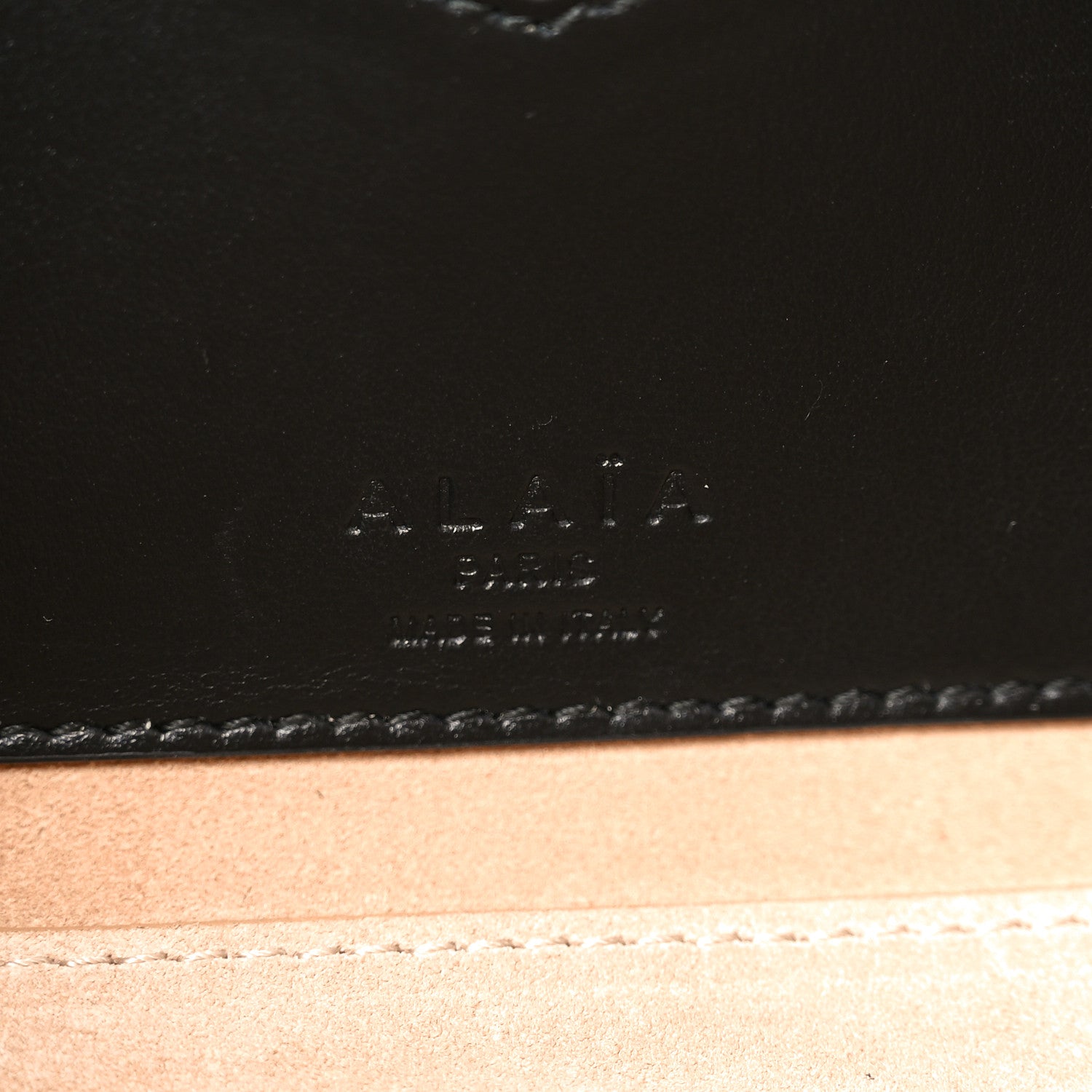Alaia Canvas Calfskin Medium Le Teckel Bag Ecru 6 of 9