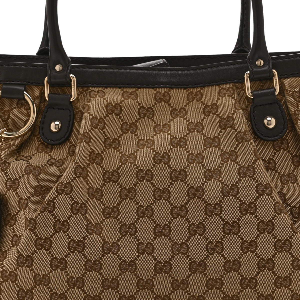 Monogram Medium Sukey Top Handle Tote Brown