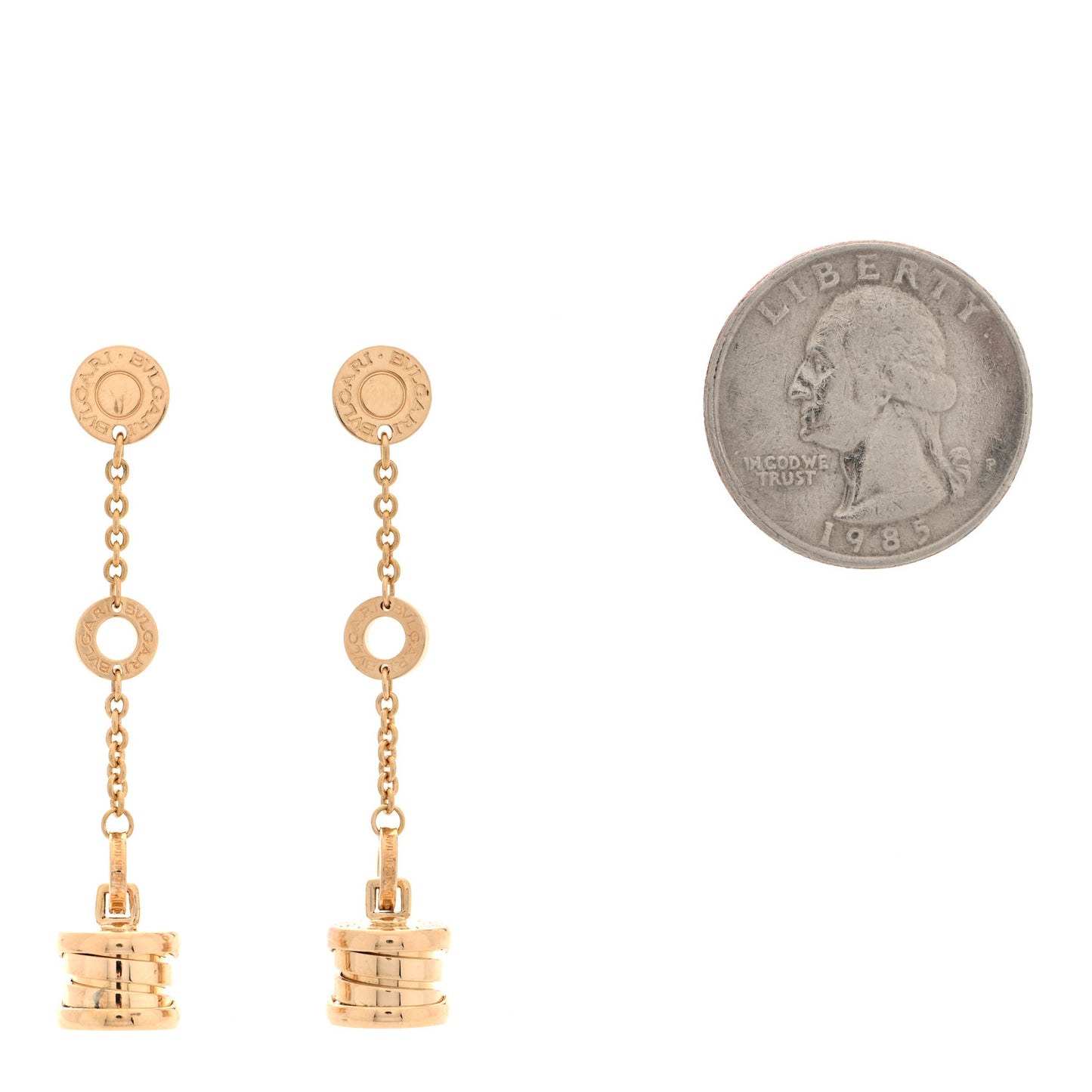 18K Yellow Gold B.Zero1 Drop Earrings